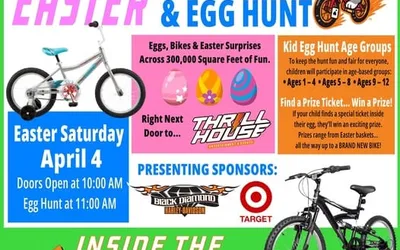 Easter Egg Hunt and Bike Giveaway