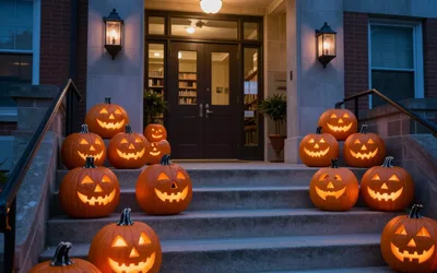 Glowing Jack-O-Lantern