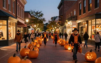 Pumpkin Glow in Historic St. Charles