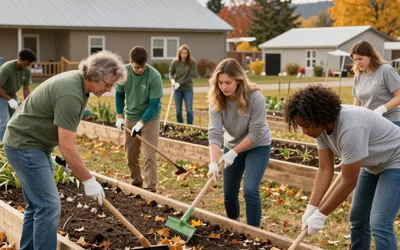 Fall Community Garden Clean up