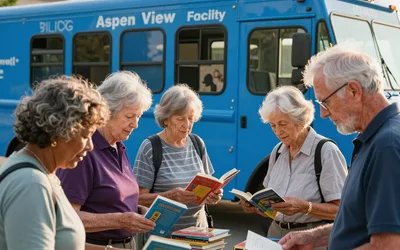 Senior Bookmobile at Aspen View