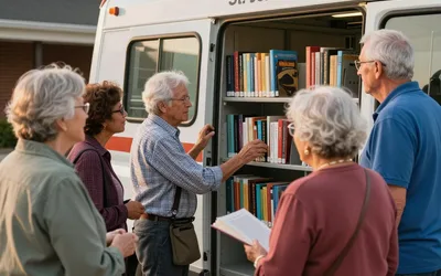 Senior Bookmobile at St. John's