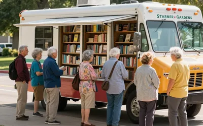 Senior Bookmobile at Starner Gardens