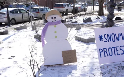 Snowman Protest