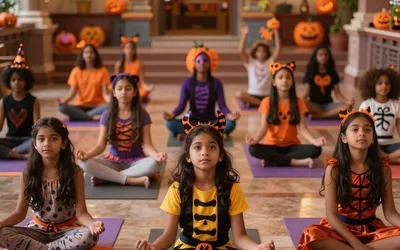 Trick or Tree Pose: Inside