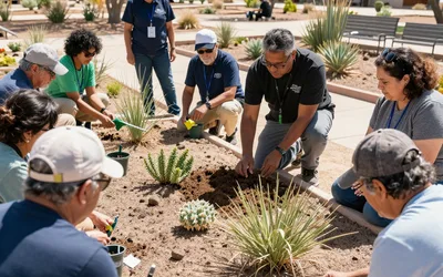 Gardening in the Mohave (Mesquite)