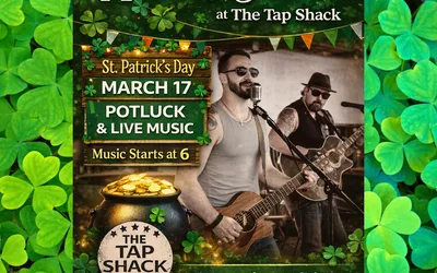 St. Patricks Day Mecca Patio Sessions: Potluck & Two Man Advantage