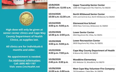 Flu Clinic- Upper Township Senior Center