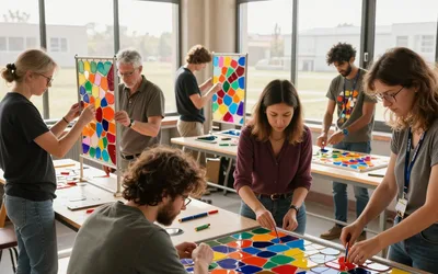 Balloon Filled Skies Mosaic Workshop