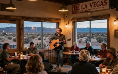CM Adams performing at the Pecan Grill
