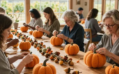 Craft & Sip: Felted Wool Pumpkins