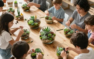 Fall Break Succulent Terrariums