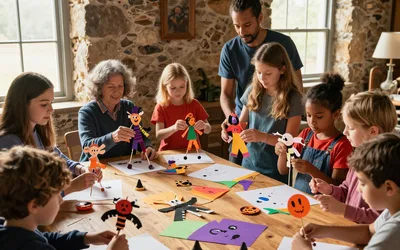Free Halloween Puppet Pop-up