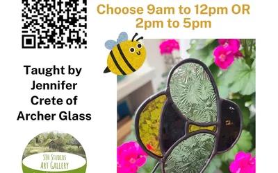 Stained Glass Workshop: Bee Plant Stake