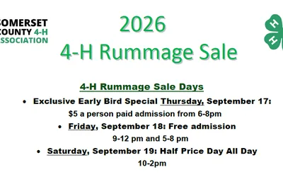 2026 4-H Rummage Sale