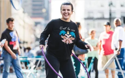 Hoop Jam in Herald Square Park