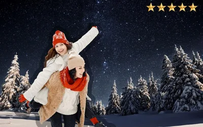 Nighttime Winter Adventure at Holiday Mountain