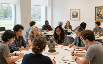 Drawing in the Galleries