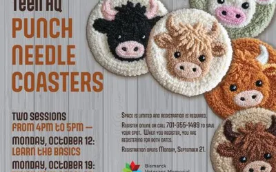 Punch Needle Coasters for Teens