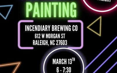 Black Light Pottery Painting Night