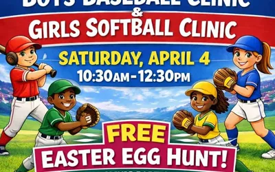 Free Baseball and Softball Clinic Plus Egg Hunt