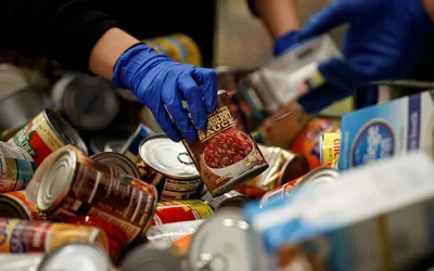 Freedge pantry shelf donation drive