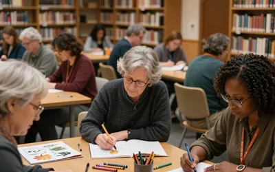 Adult Coloring Hour @ Ralph Ellison Library
