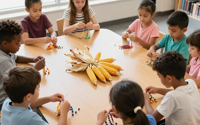 Beaded Corn Craft