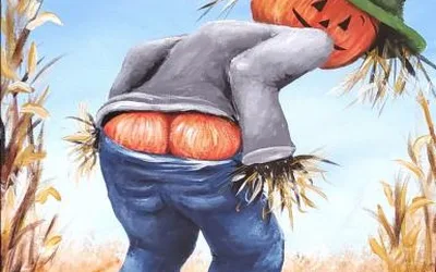 Paint Along: Full Moon Scarecrow