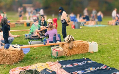 Community Campfire in Frick Park