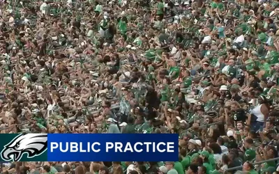 Eagles Public Practice
