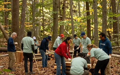 Cook Forest Fall Workday