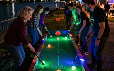 Glow in the Dark Halloween Mini Golf