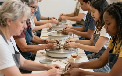 Sip + Scuplt - Pottery with a Purpose