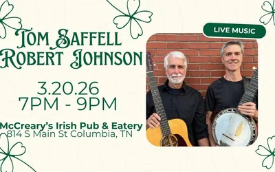 Live Celtic Music with Tom Saffell & Robert Johnson
