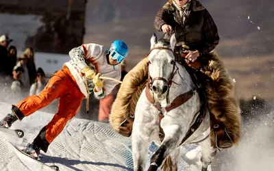 Frontier Tour skijoring event