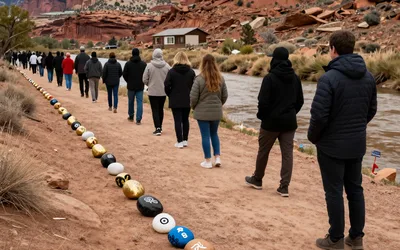 Go Gold Memorial Rock Painting & Memorial Walk