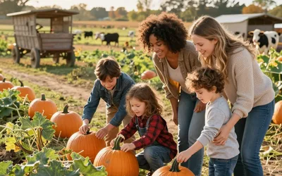 Where the Pumpkins Grow on the Vine