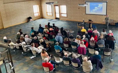 Live Like Sam founder at Newcomers Club coffee event