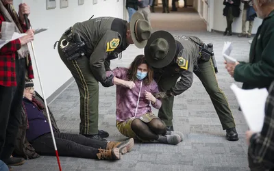 ICE Protest and Arrests in Williston