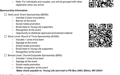 Randolph County Young Life Trivia Mania