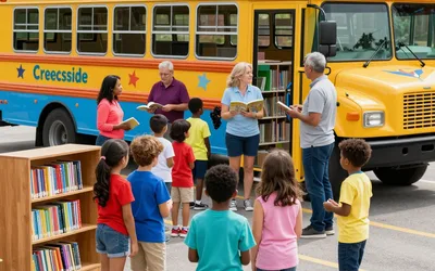 Dream Bus at Creekside Elementary