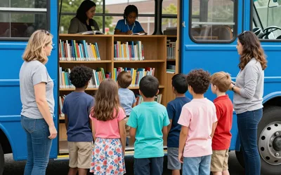 Dream Bus at Mendota Elementary School