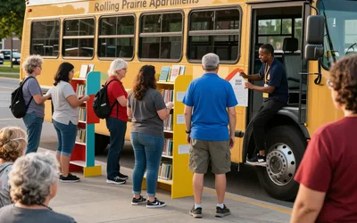 Dream Bus at Rolling Prairie Apartments