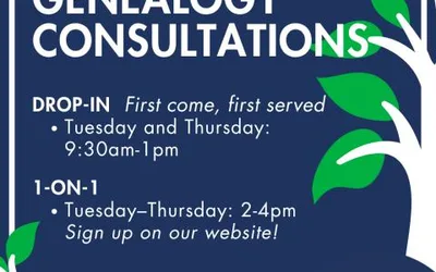 CCPL Genealogy Consultations: 1-on-1