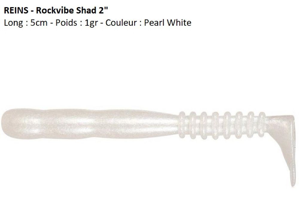 ROCKVIBE SHAD 2 (PEARL WHITE)