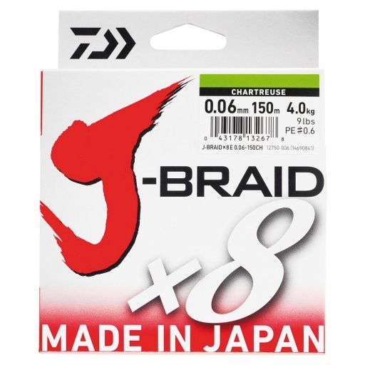 TRESSE DAIWA J-BRAID X8 0.16 9KG