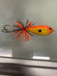 BX SKITTER FROG GFR GOLD FLUORESCENT RED