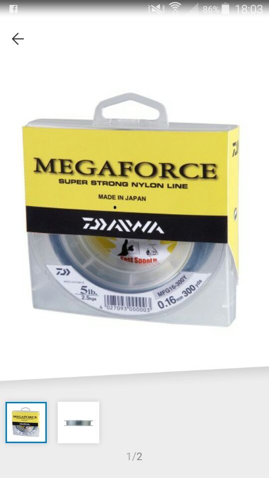 NYLON 25/100 DAIWA MEGAFORCE NYLON 25/100 DAIWA MEGAFORCE