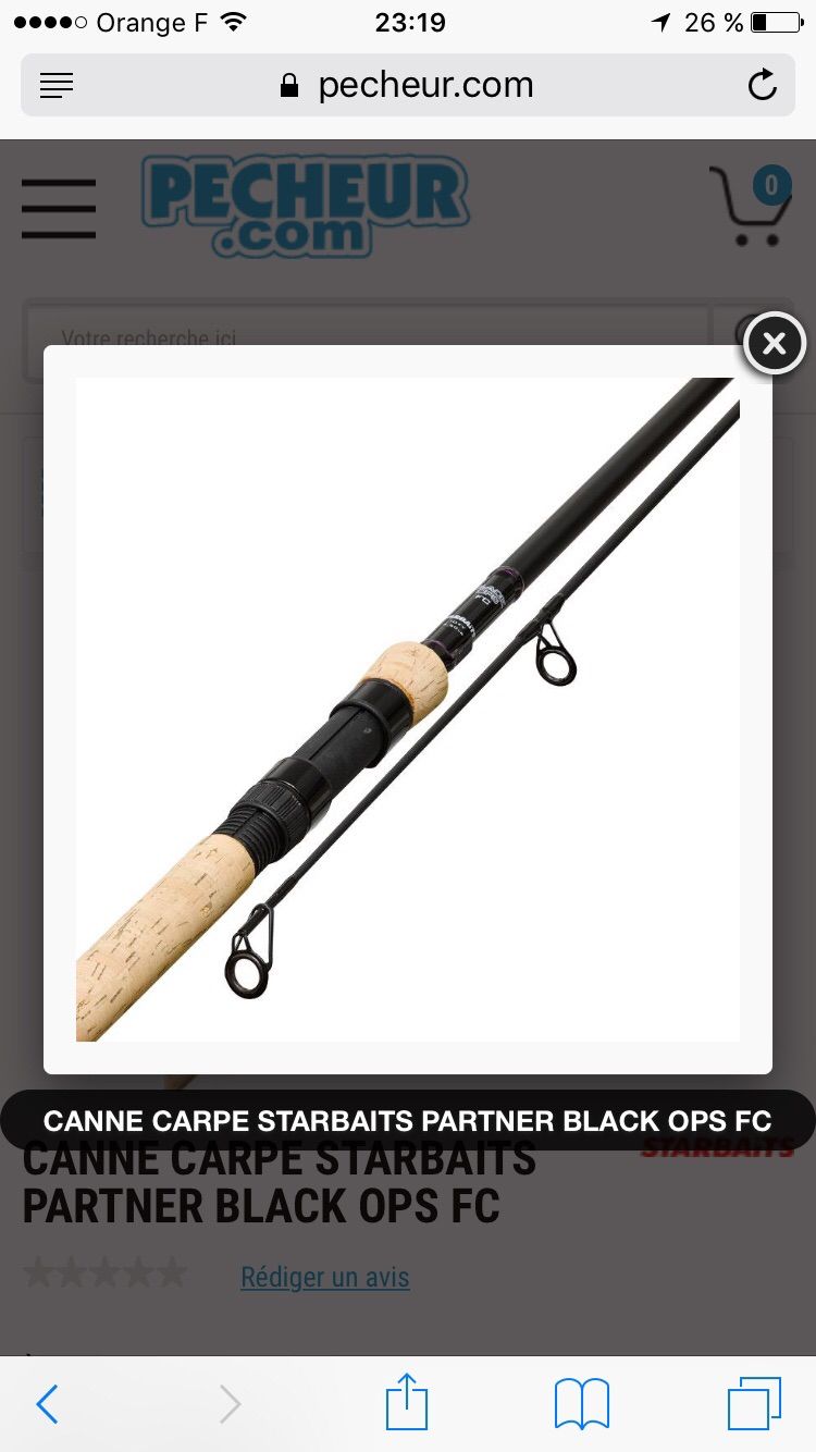 CANNE CARPE STARBAITS PARTNER BLACK OPS FC